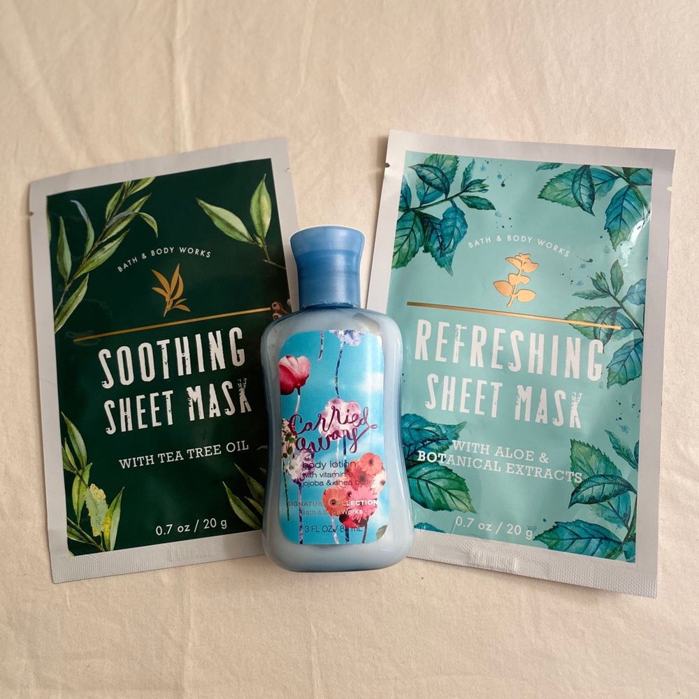 **BBW Face Mask + Travel size items bundle!!!**